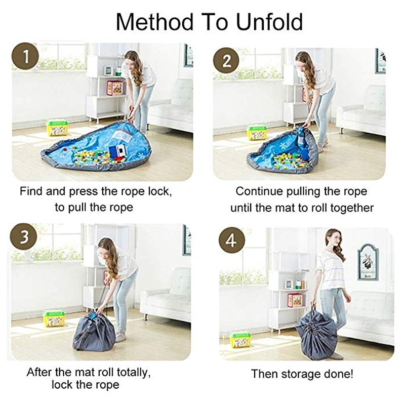 Less Mess Play Mat - Toy Storage Bag
