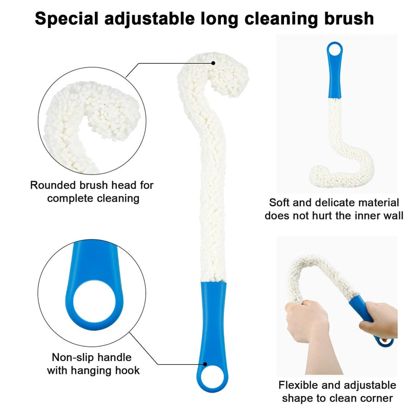 Reusable Drinkware Cleaning Brushes