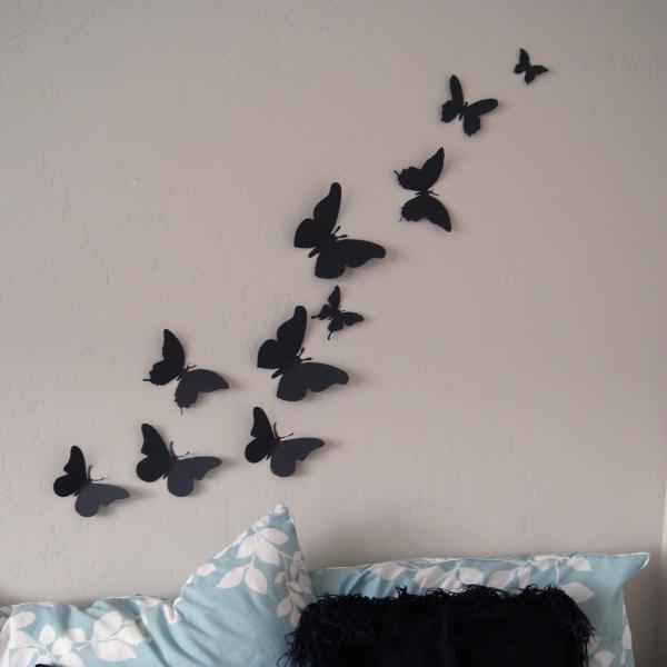 12 Pcs/Set 3D Flying Butterflies Wall Stickers