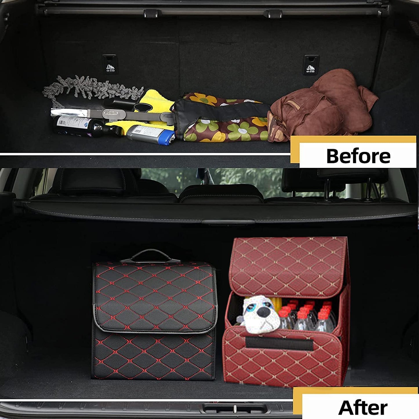 Foldable Car Trunk Organizer - Modular Car Storage Boxes