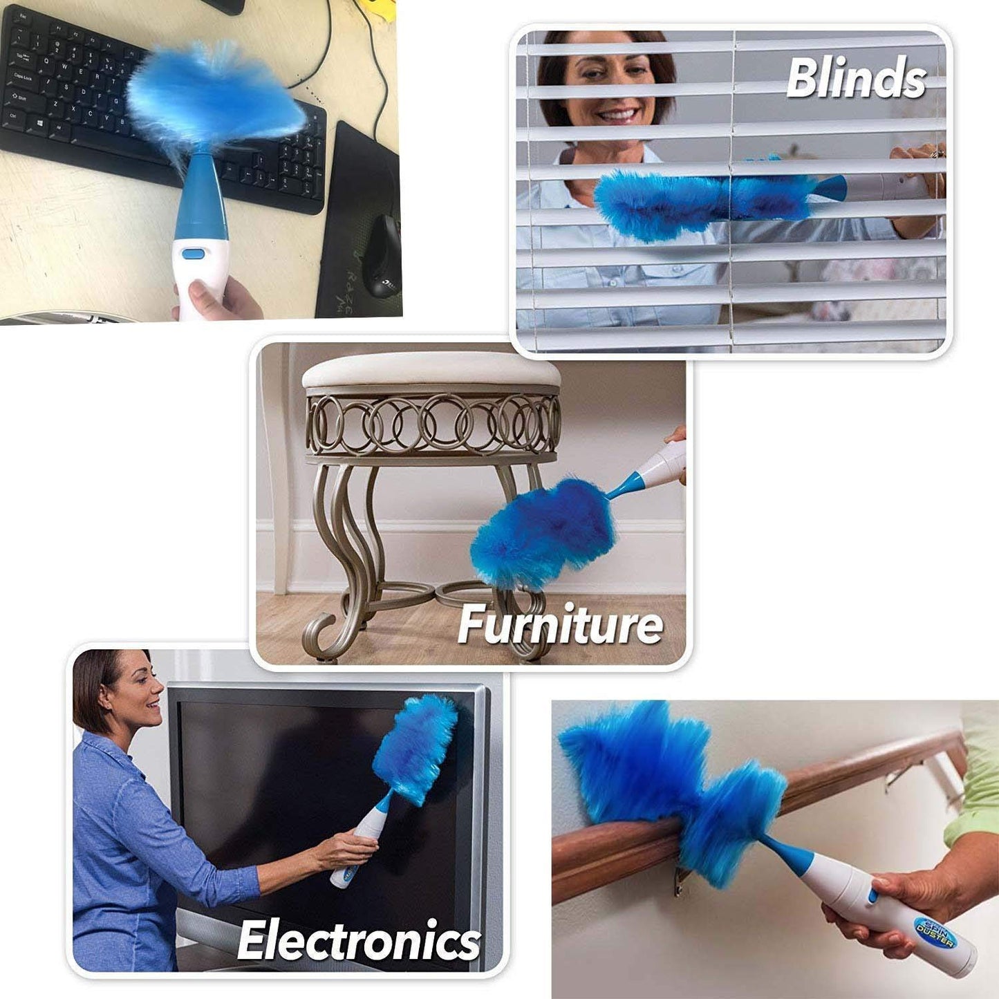 CrazyDuster™ Electric Feather Duster