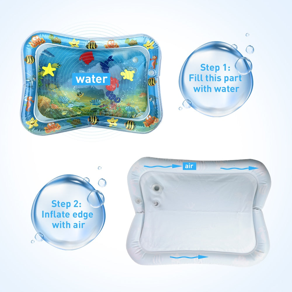 Swimply™ Tummy Time Inflatable Water Play Mat for Babies