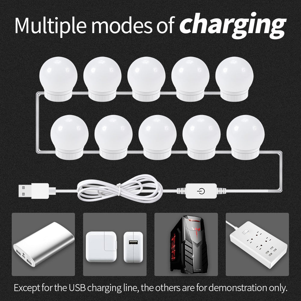 DIY Makeup Mirror Lights