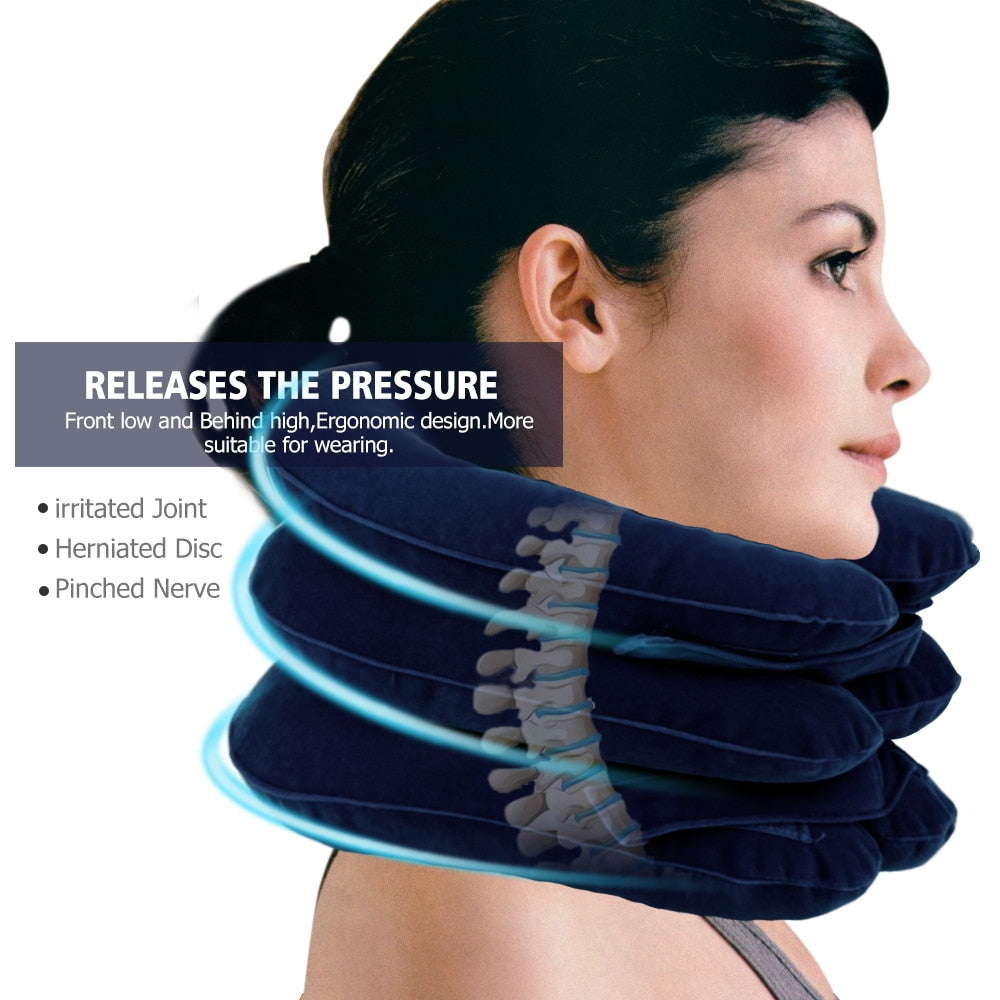 Inflatable Cervical Curve Correction Collar (Enhanced Version)