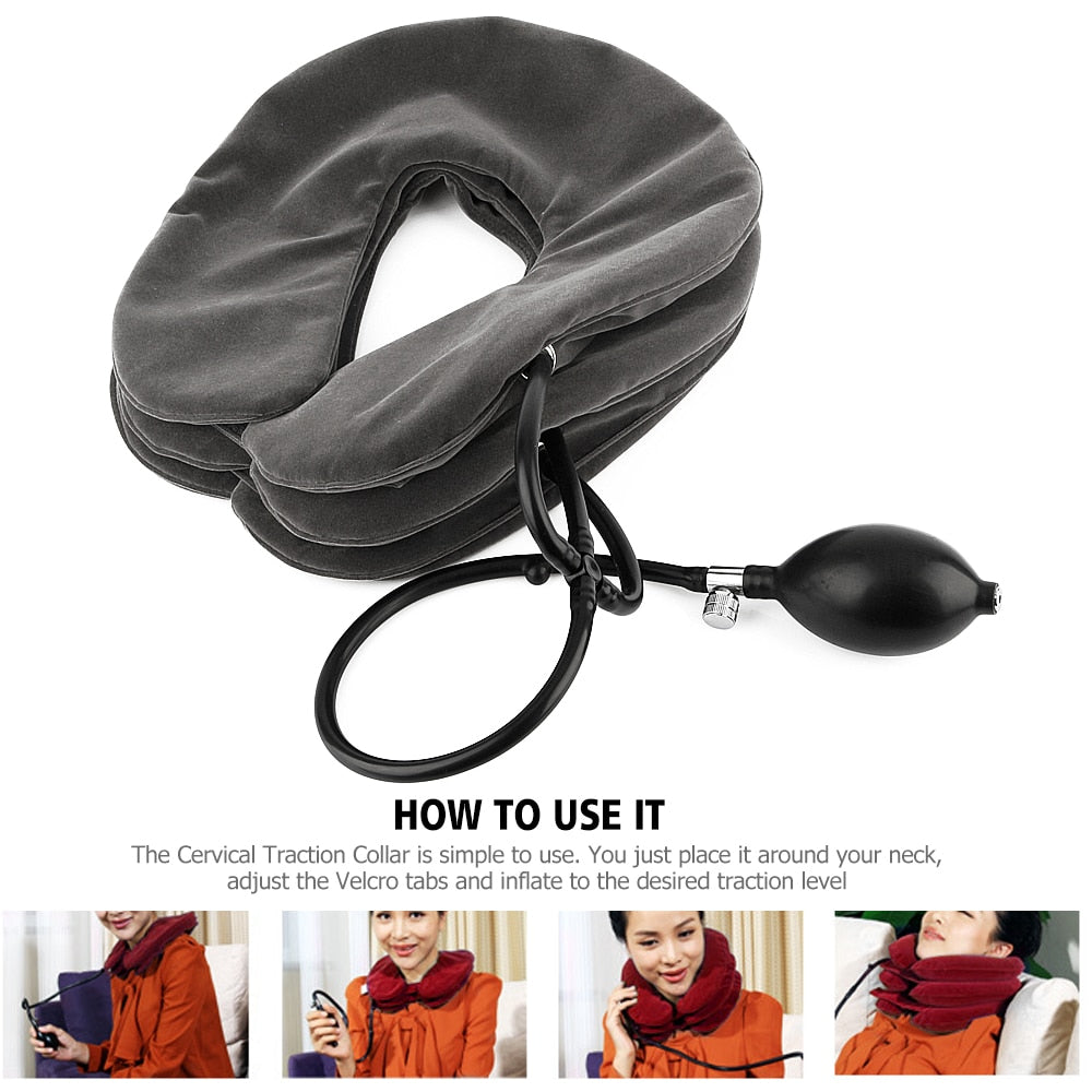 Inflatable Cervical Curve Correction Collar (Enhanced Version)