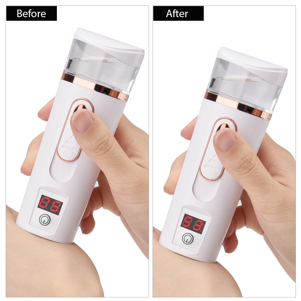 2-in-1 Face Skin Moisturizing Spray + Skin Hydration Tester