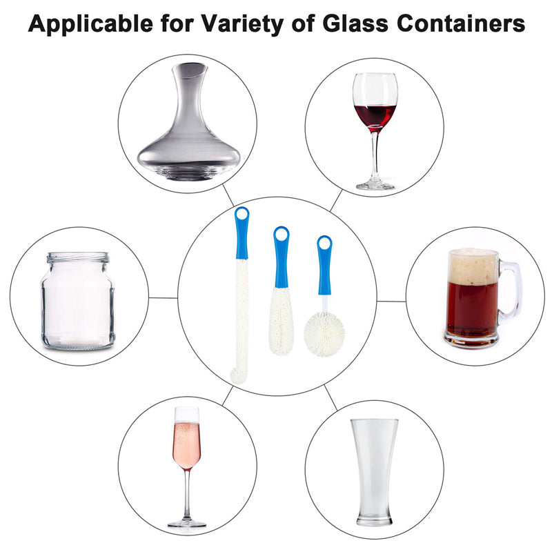 Reusable Drinkware Cleaning Brushes