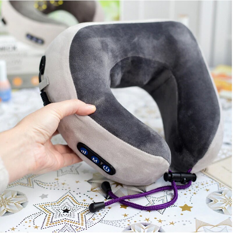 U-Shaped Neck & Shoulder Massaging Pillow