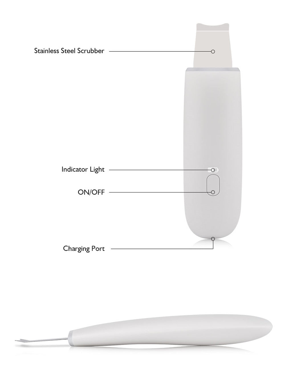 Ultrasonic Face Skin Scrubber
