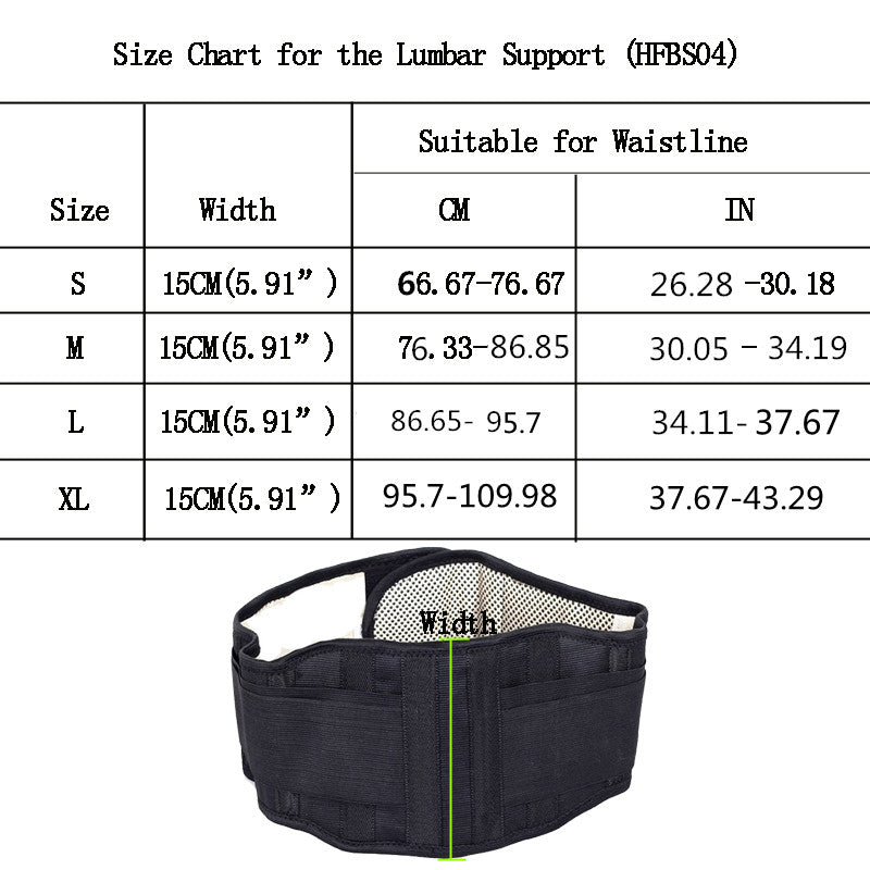 Adjustable Self-heating Back Pain Reliever Support Belt