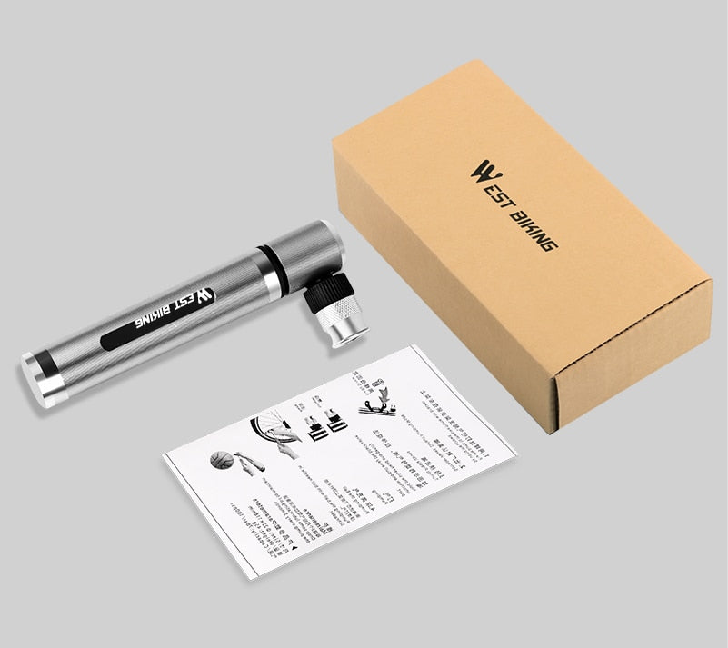 WBiking™ 89G Mini Bicycle Pump With Mount Kit
