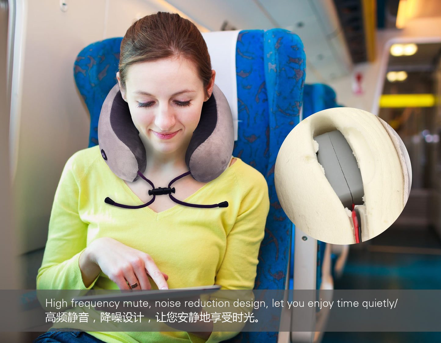 U-Shaped Neck & Shoulder Massaging Pillow