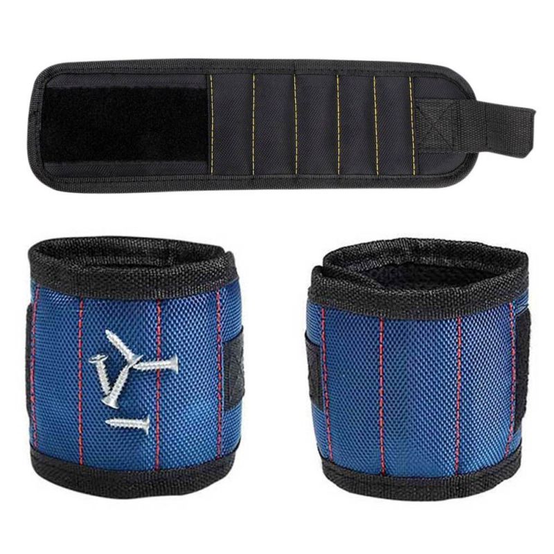 Magnetic Wristband for Holding Tools and Parts