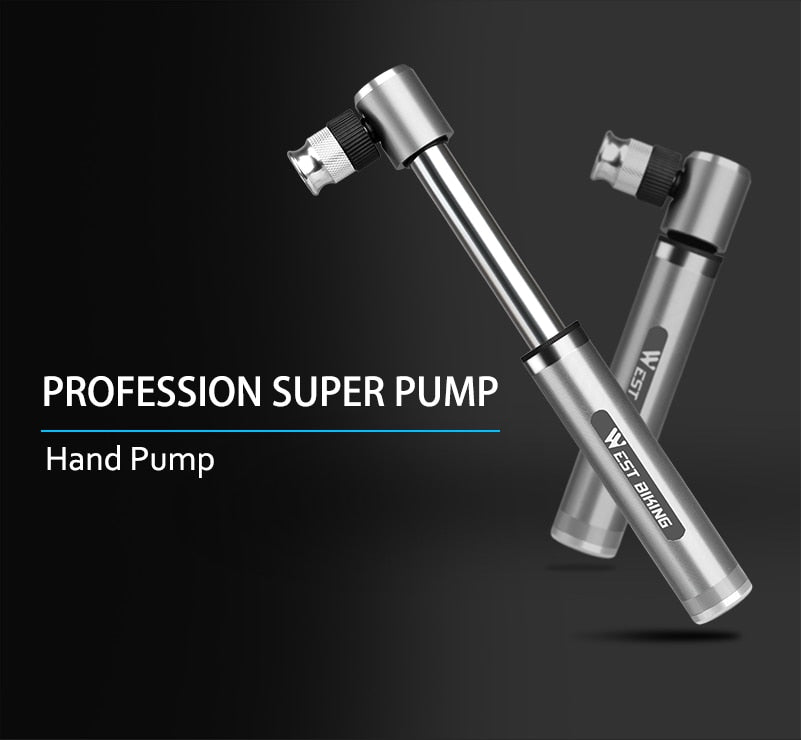 WBiking™ 89G Mini Bicycle Pump With Mount Kit