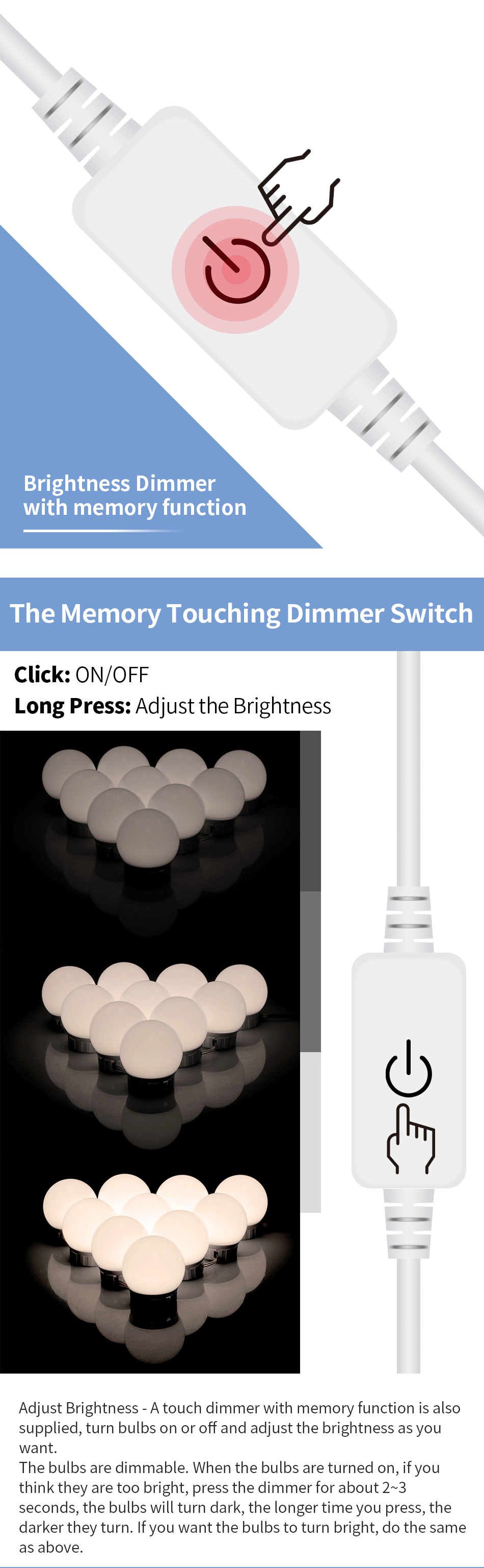 DIY Makeup Mirror Lights