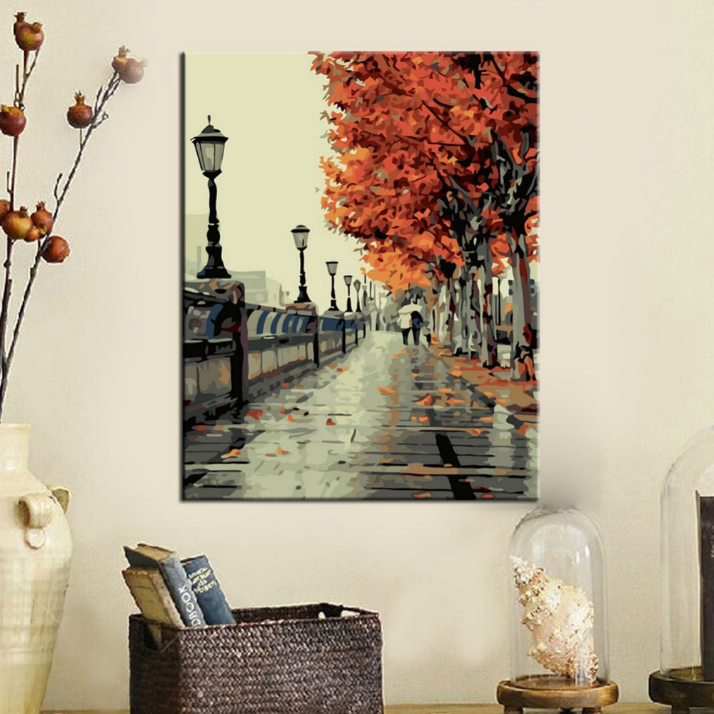 PaintGo™ Autumn Scene - DIY Paint-By-Number Kit