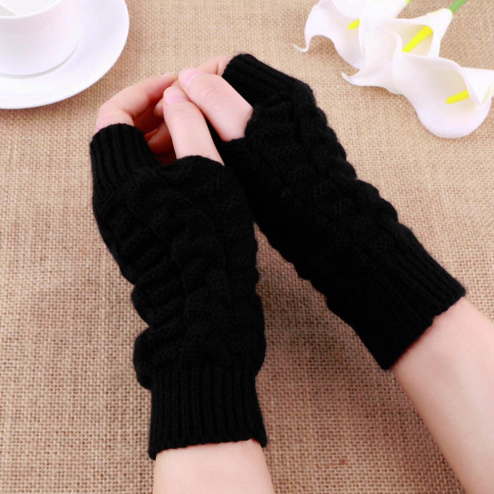 Knitted Fingerless Gloves