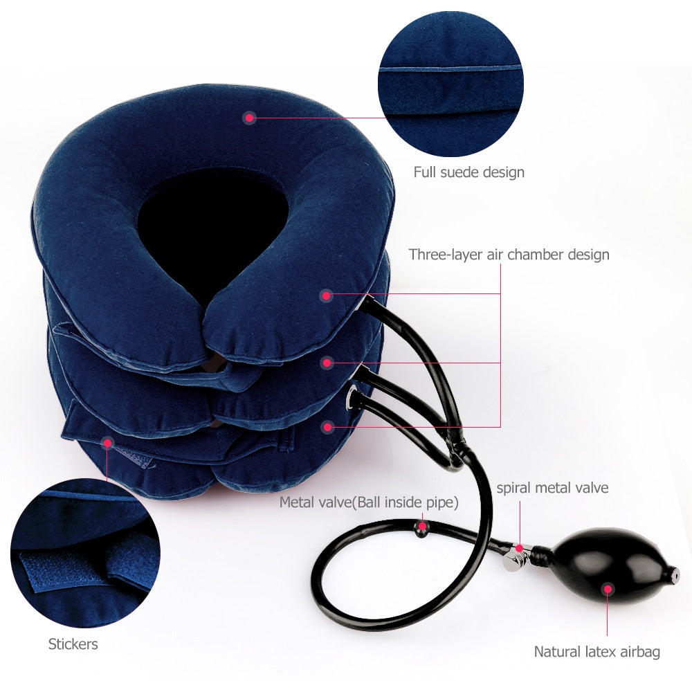 Inflatable Cervical Curve Correction Collar (Enhanced Version)