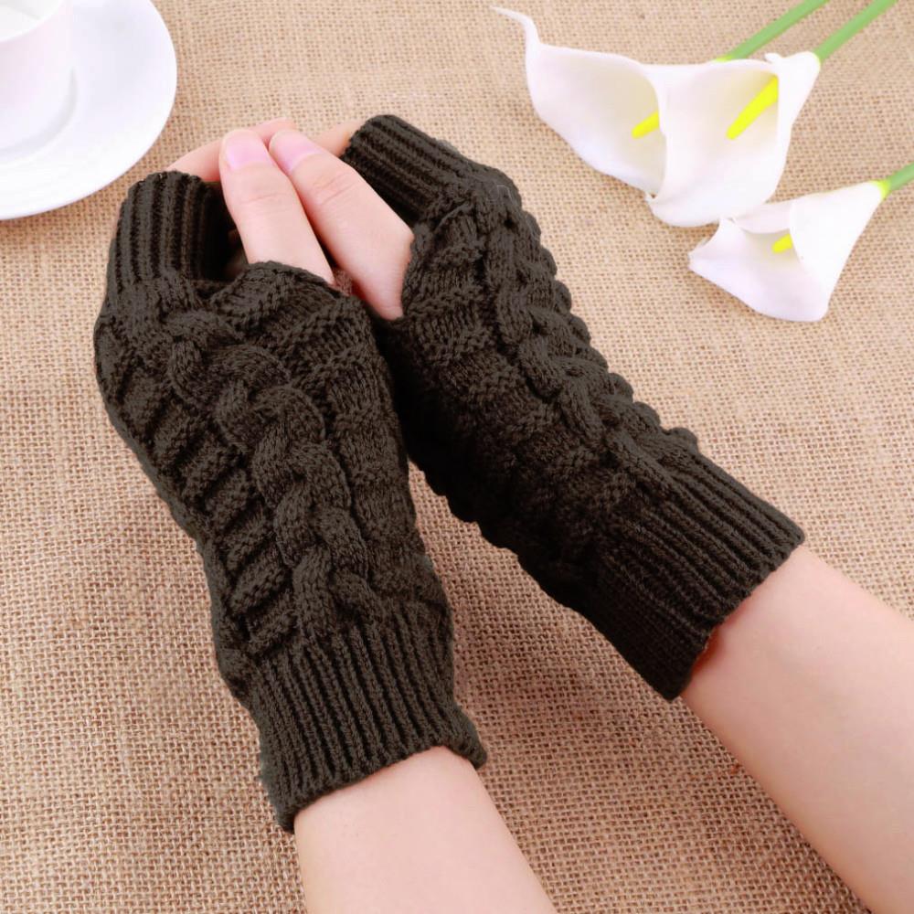 Knitted Fingerless Gloves