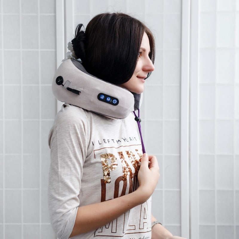 U-Shaped Neck & Shoulder Massaging Pillow