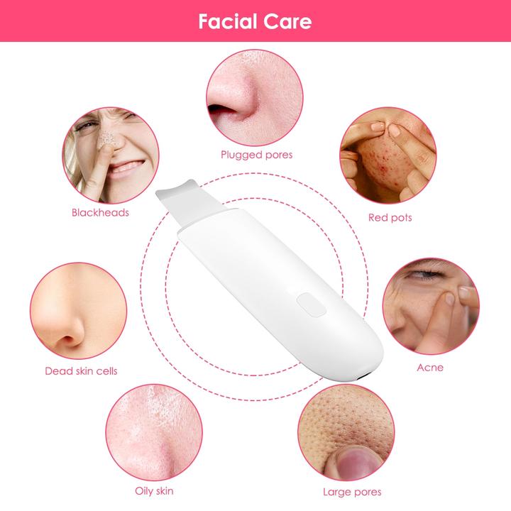 Ultrasonic Face Skin Scrubber