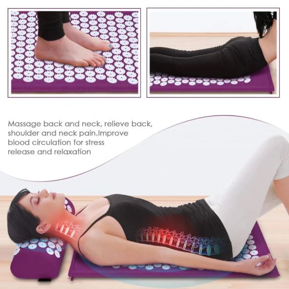 Acupressure Mat + Pillow Set