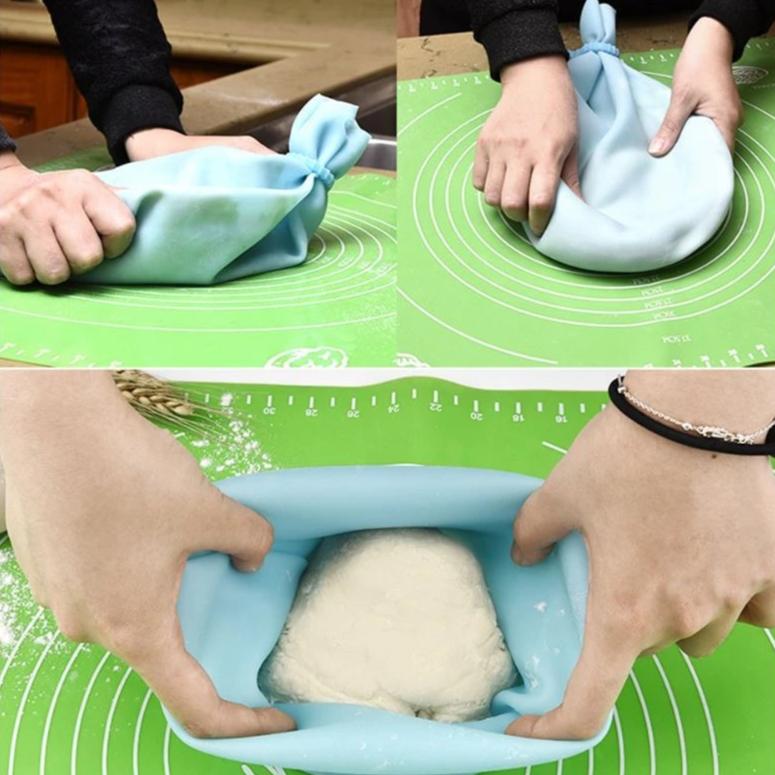 Mess-Free Silicone Kneading Dough Bag