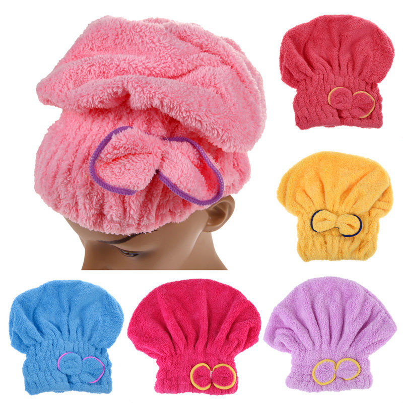 Home Quick Dry Hair Hat-Towel