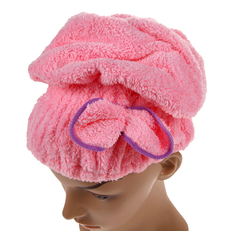 Home Quick Dry Hair Hat-Towel