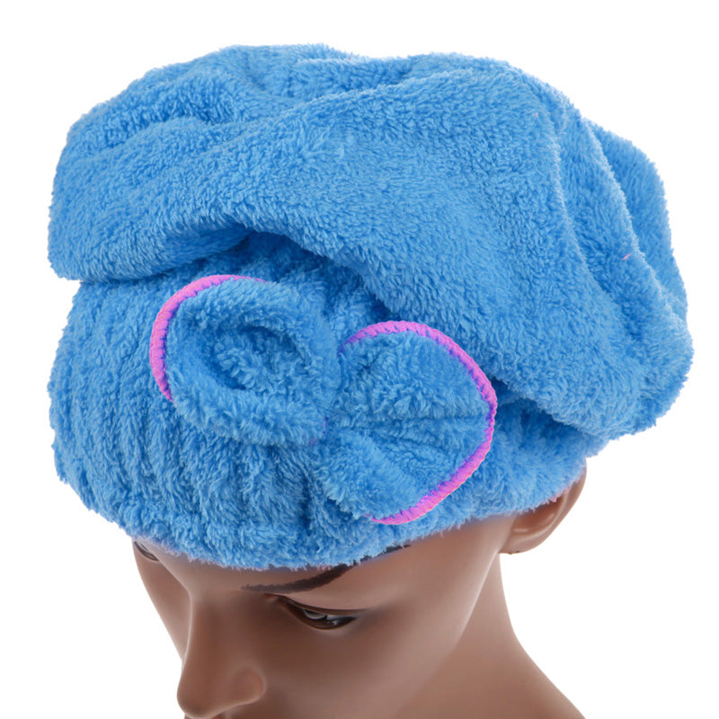 Home Quick Dry Hair Hat-Towel