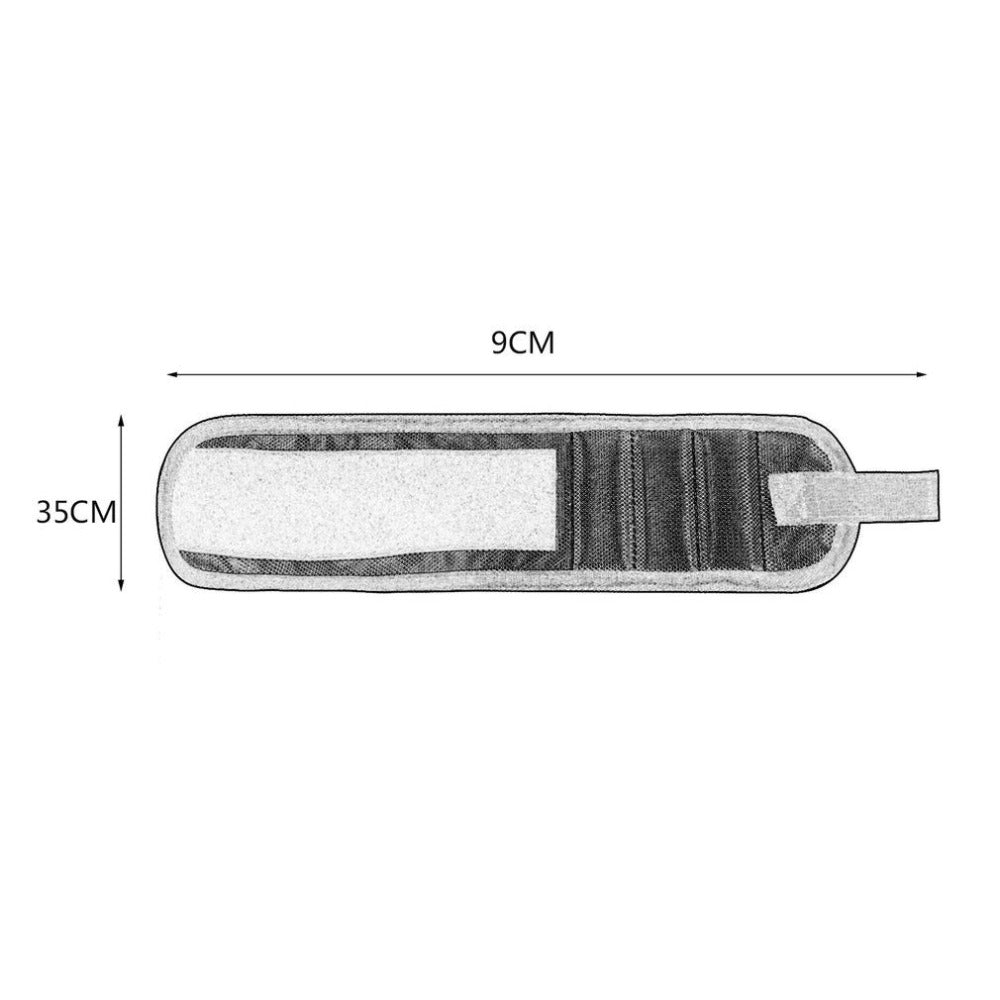Magnetic Wristband for Holding Tools and Parts