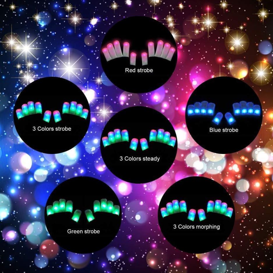 Rave Light Show Gloves