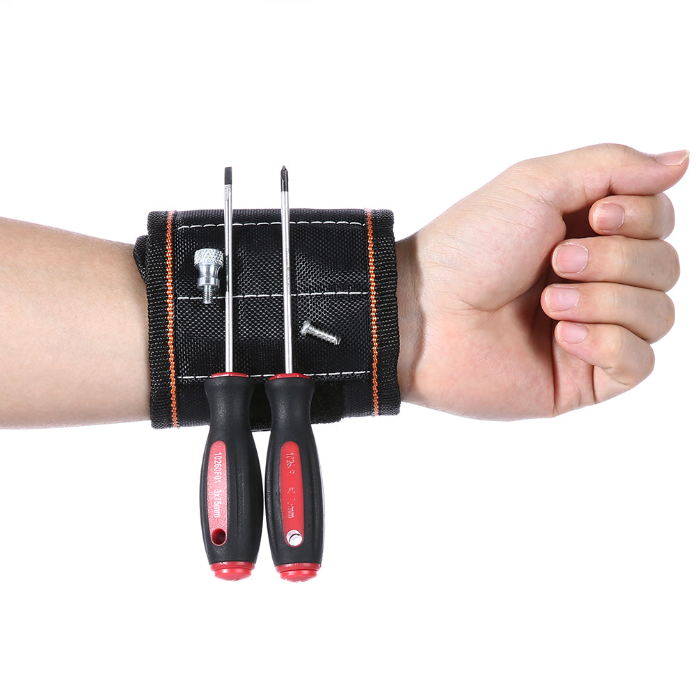 Magnetic Wristband for Holding Tools and Parts