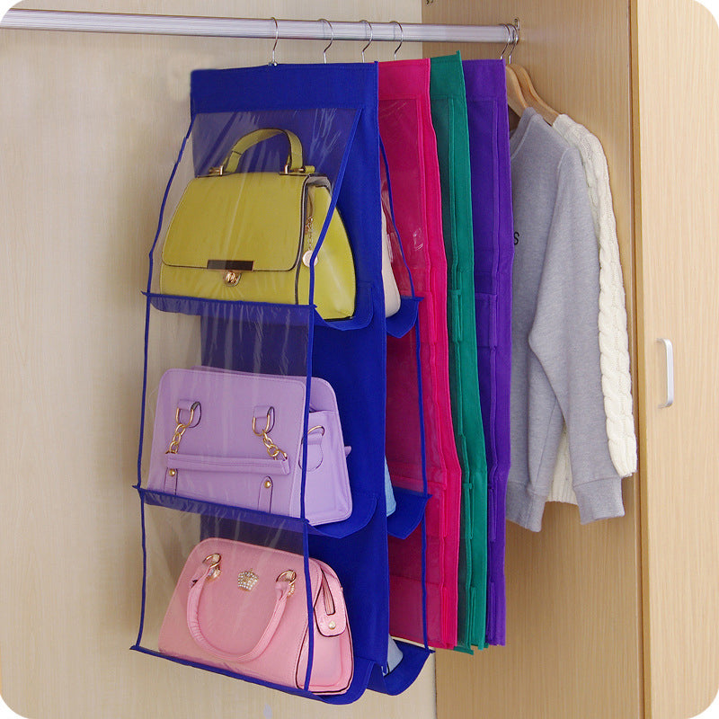 6 Pocket Hanging Handbags Organizer