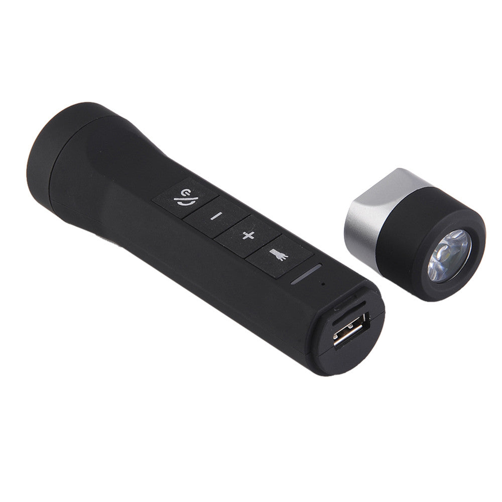 New Outdoor 4 in 1 Flashlight + Bluetooth Speaker + Power Bank + FM/MP3