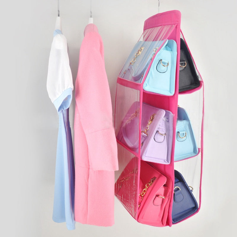 6 pocket 2024 hanging handbag organizer