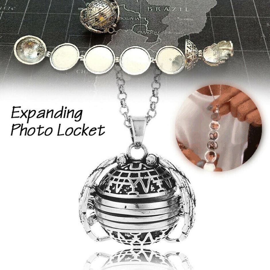 4 Photos Expanding Locket Necklace