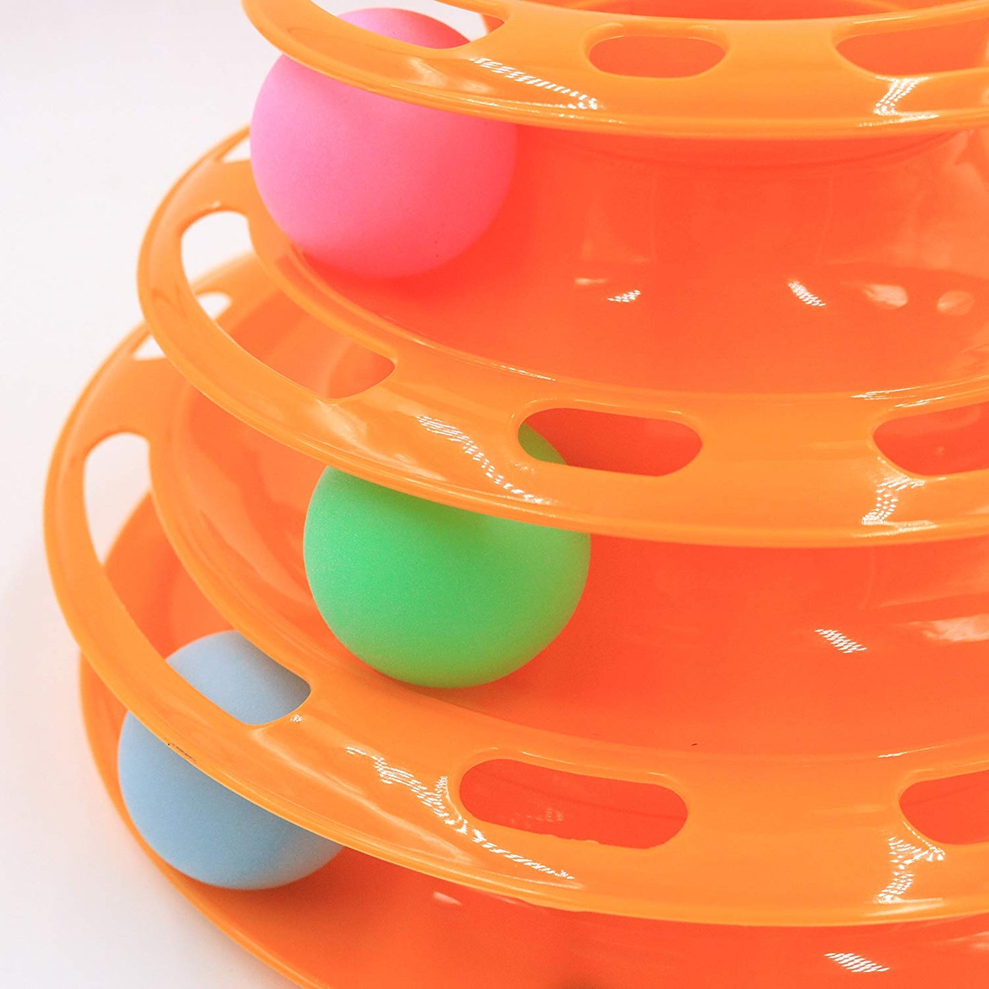 Roll-and-Catch™ 3-Level Tower Of Tracks Cats Toy