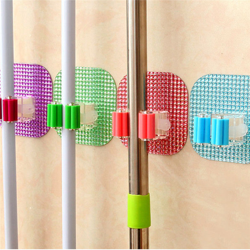 Wall Mounted Mop Holder for Kitchen/Bathroom