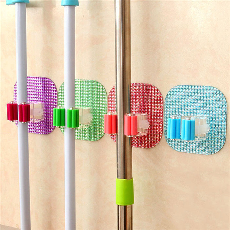 Wall Mounted Mop Holder for Kitchen/Bathroom