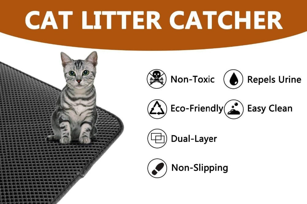 Cat Litter Catcher Double-Layer Mat