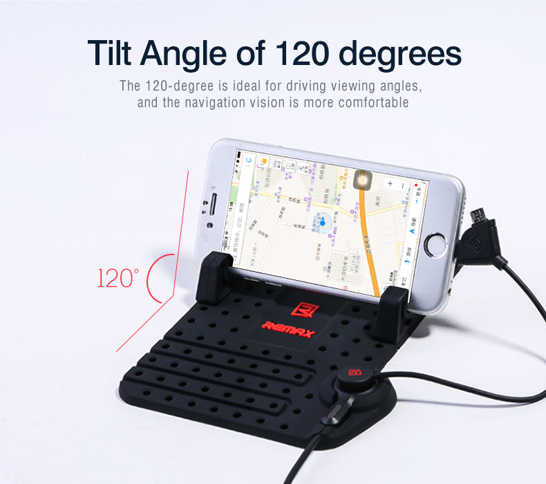 Car Mobile Phone Universal Holder With Magnetic USB Connector