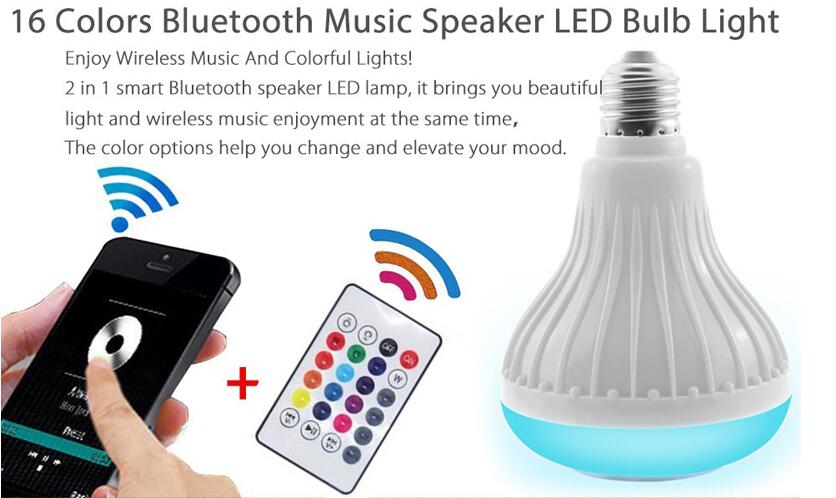 Smart RGB 2 in 1 LED Light Bulb and Bluetooth Speaker