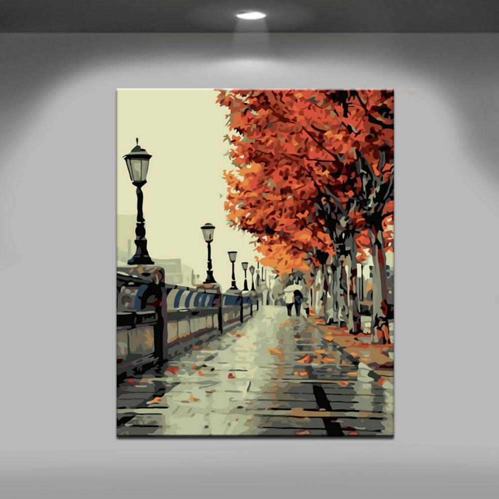 PaintGo™ Autumn Scene - DIY Paint-By-Number Kit