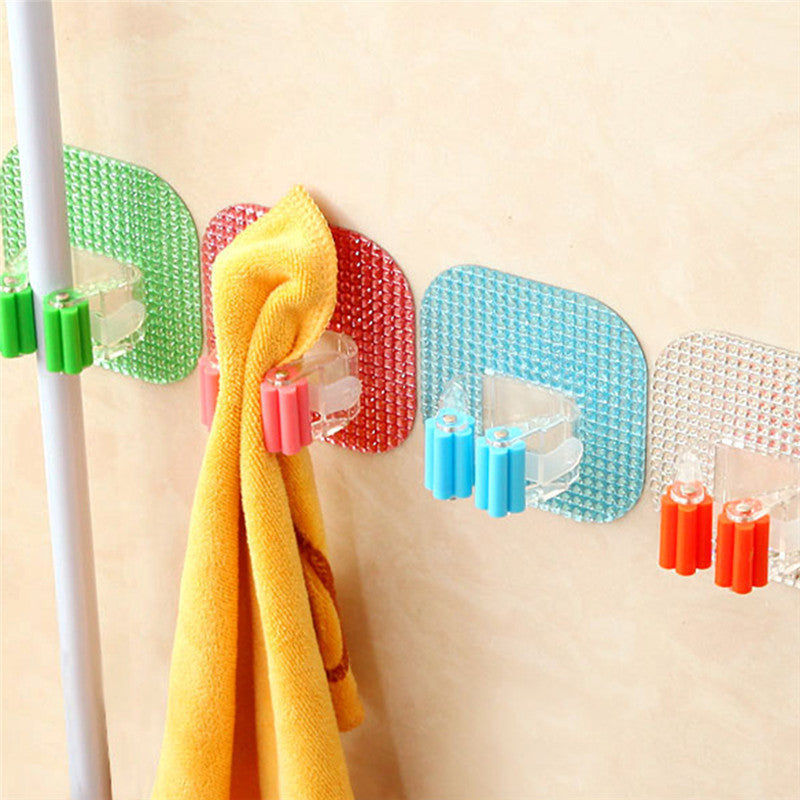 Wall Mounted Mop Holder for Kitchen/Bathroom