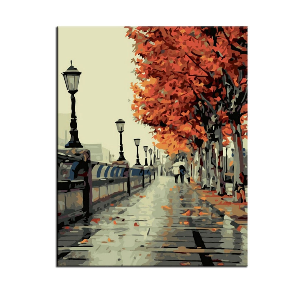 PaintGo™ Autumn Scene - DIY Paint-By-Number Kit
