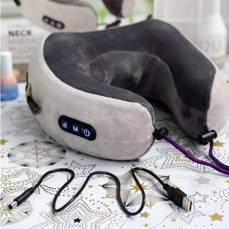 U-Shaped Neck & Shoulder Massaging Pillow