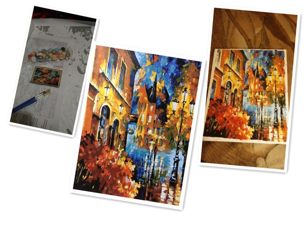PaintGo™ Fall In The City - DIY Paint-By-Number Kit