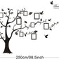 Family Photo Big Tree Flying Birds Wall Sticker