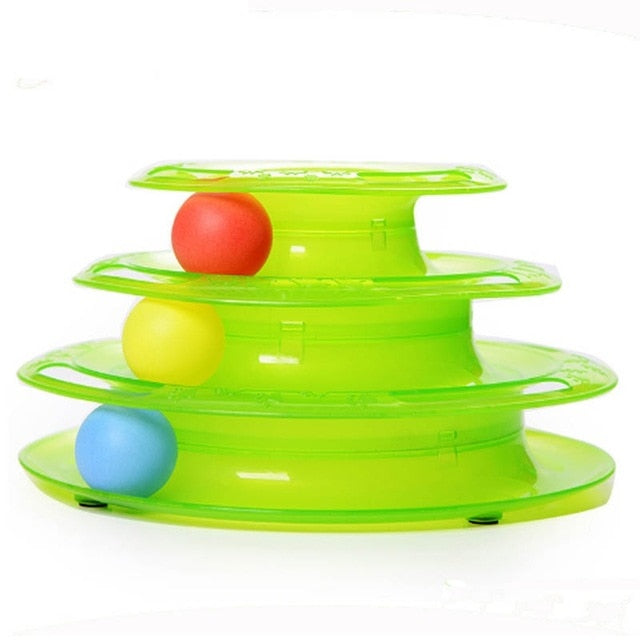 Roll-and-Catch™ 3-Level Tower Of Tracks Cats Toy